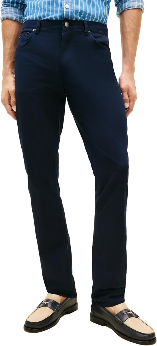 Tommy Hilfiger Men's Causal Five Pocket Pants with Stretch in Straight Fit