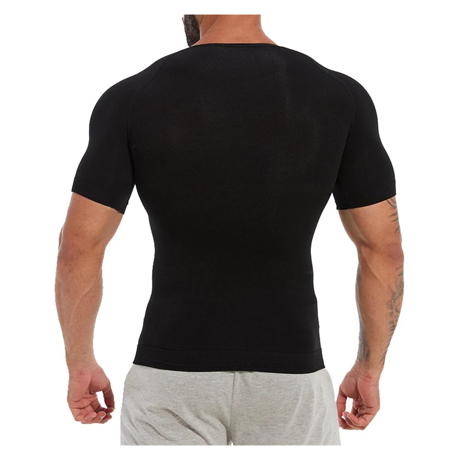Camiseta Faja Hombre Camisa de compresión Adelgazante for Hombre, Moldeador de Cuerpo, Camiseta Interior con Cuello en V