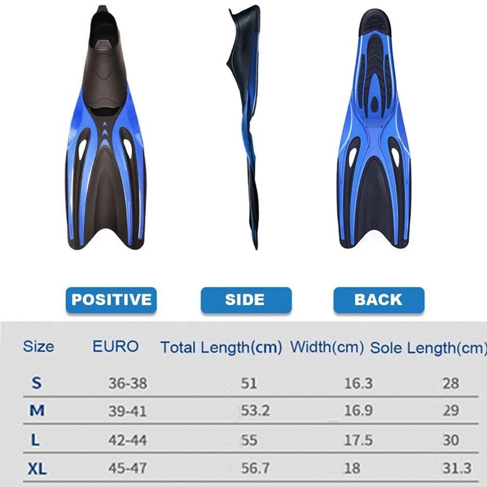 Aletas de esnórquel for Adultos, Comodidad Flexible Profesional TPR Aletas de Buceo Antideslizantes Aletas de Buceo de Goma Aletas de natación Deportes acuáticos Zapatos de Playa (Size : XL)