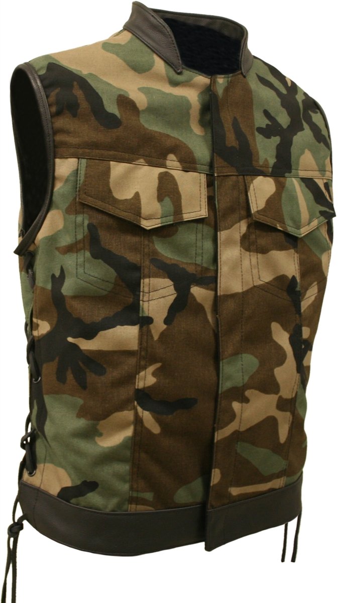 SOA Style Side LACE (Cordura - Military Grade Fabric) Woodland CAMO (54)