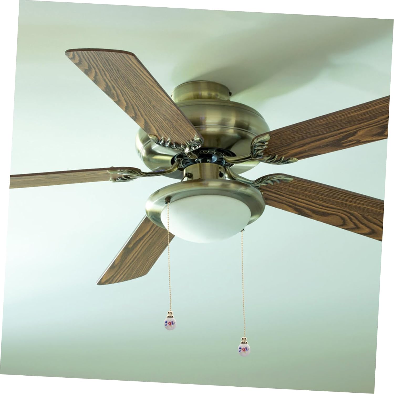 2pcs Ceramic Pull Chain Extender for Ceiling Fans Easy to Install Beaded Lighting Accessories Reliable Decorative Fan Pulls for Home and Office Use