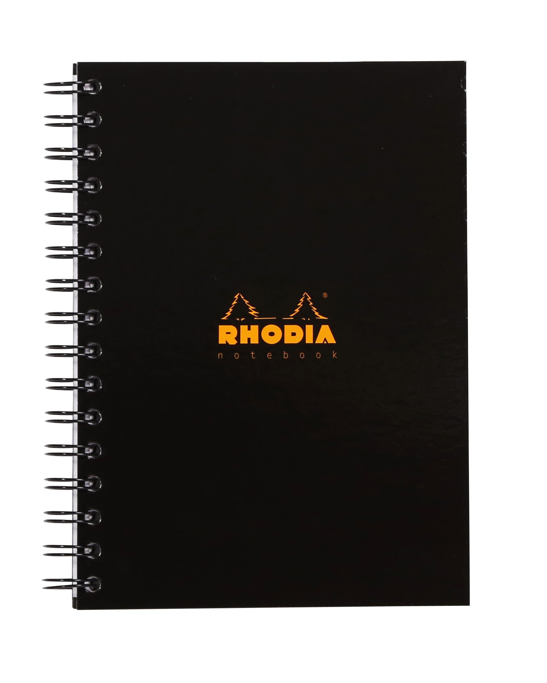 Rhodia Business Book A5 Lined Hardback Wirebound Black - Single