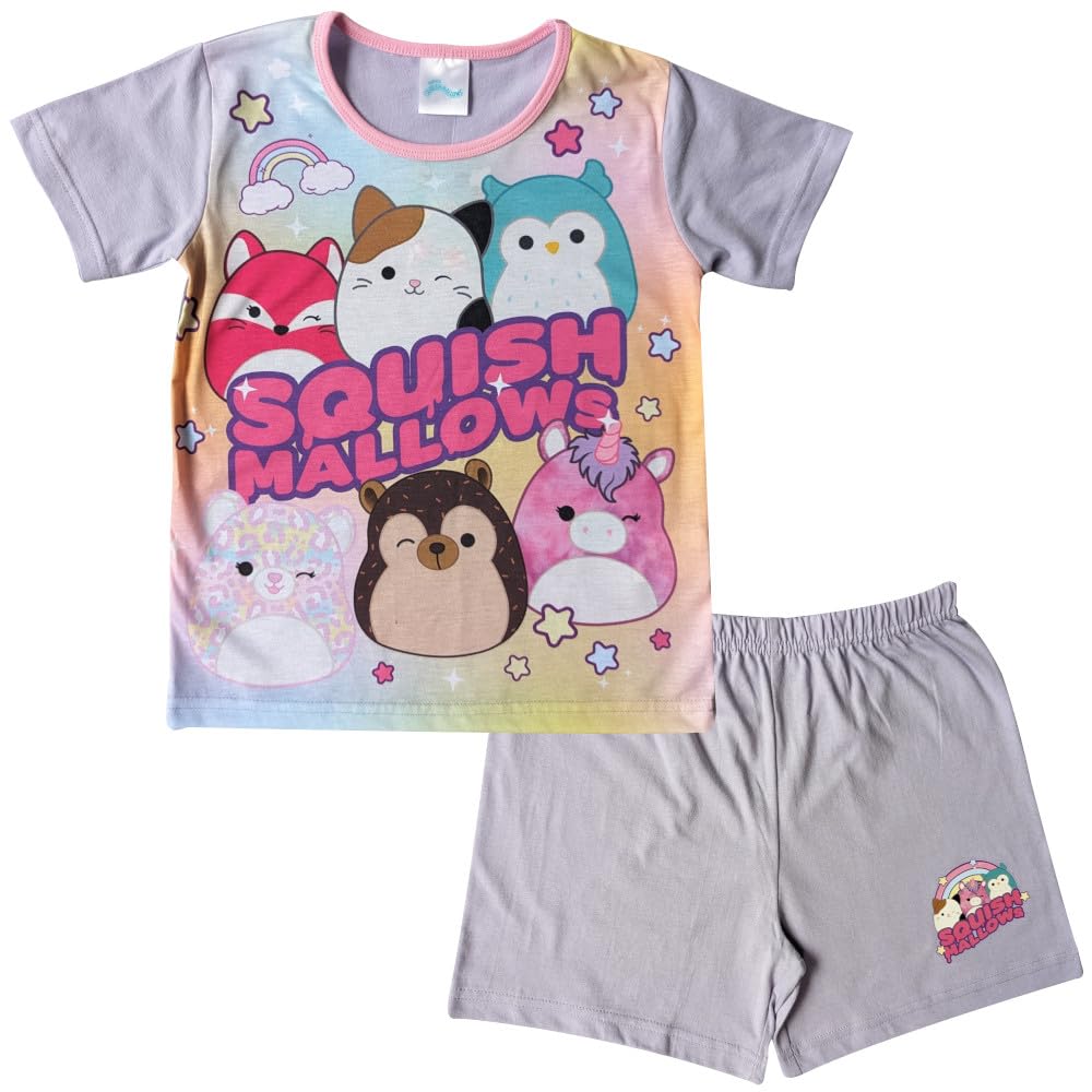 Girls Squishmallows Short Pyjamas (Squishmallows - Shorty, 11-12 Years)