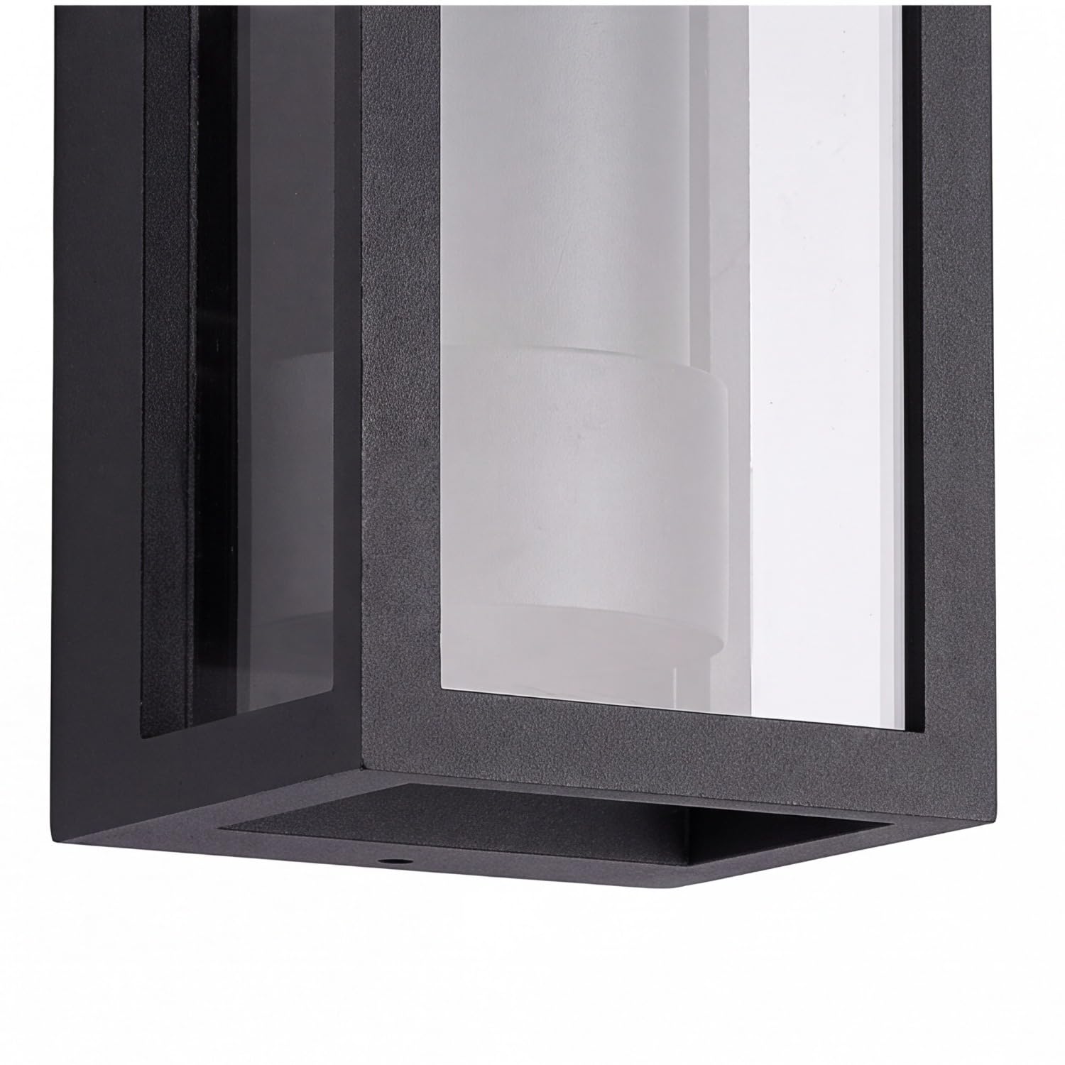 Licht-Erlebnisse Wandlampe Außen Schwarz IP65 eckig vielseitig KAMPEN Außenleuchte Hauseingang Balkon Terrasse