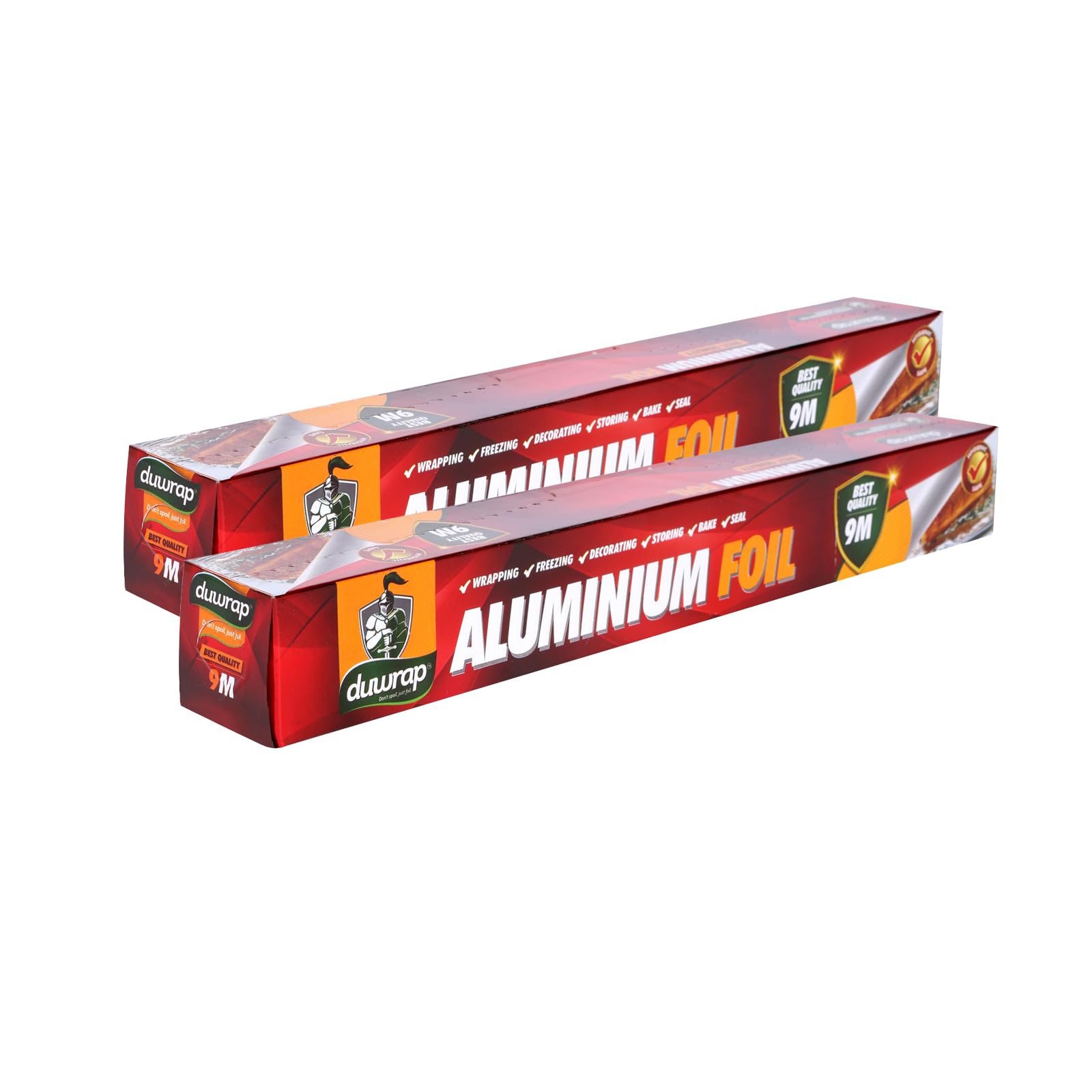 Duwrap Aluminium Silver Foil 9 Meters, Pack of 3 [9m x 3] Durable 11 Microns Foil for Kitchen, Food Packing/Covering Dishes, Cooking, Wrapping Leftovers, Baking, Grilling and Serving Foods (B0BYSSSC9B) Amazon Price History, Amazon Price Tracker