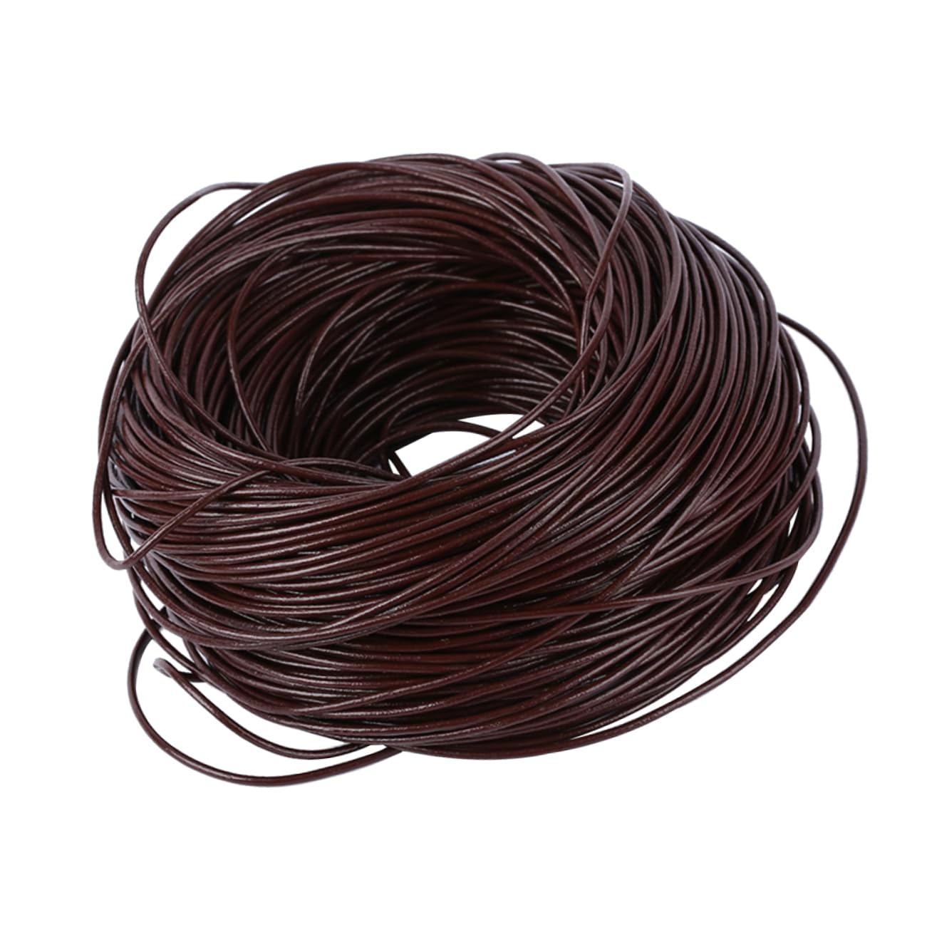 NUOBESTY Black Jewelry Making Cords 1.5mm Round Leather Cords for DIY Projects 10 Yards