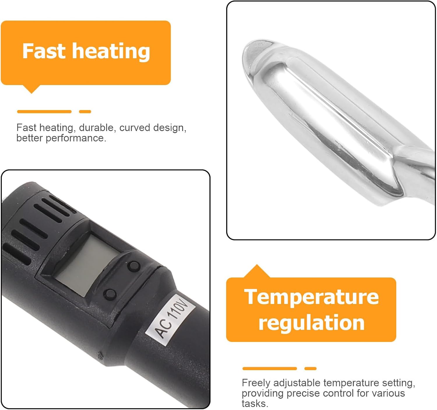 Digital Mini Iron for Crafts, Quilting Mini Iron, Vinyl Heat Transfer, 50~300°C Adjustable, for Leather Clothes&Shoes&Bag