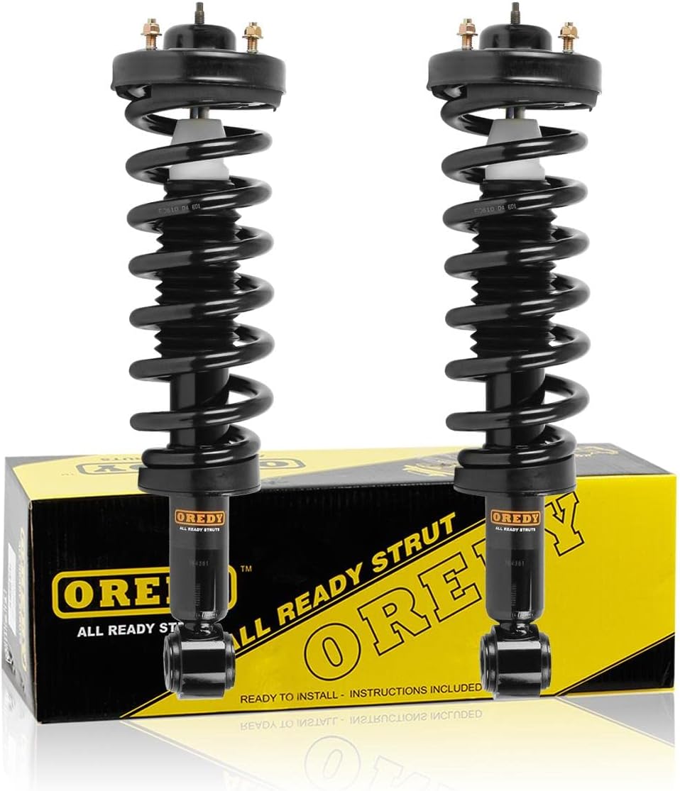 OREDY Pair Front Complete Struts for RWD 2004-2008 Ford F-150 06-08 Lincoln Mark LT Replacements Coil Spring Shock Absorber Assembly - 171362