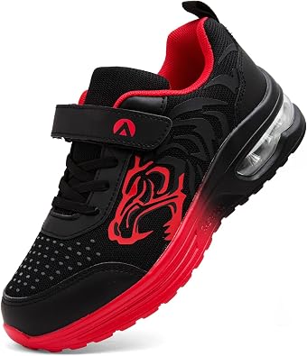 Kids Trainers Boys Running Shoes Girls Athletic Sneakers Glow-in-Dark Sports Shoes Breathable Tennis Shoes Lightweight School Walking Shoes