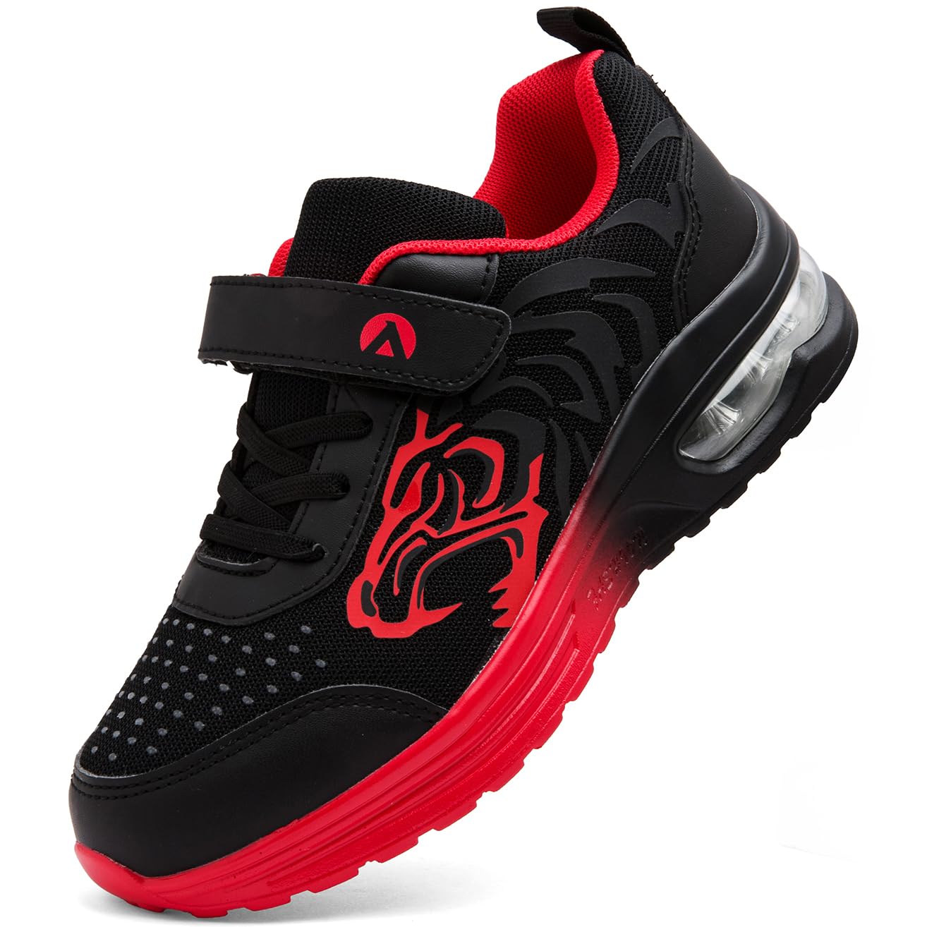 PiDaGlobal Kinder Sneaker Jungen Hallenschuhe Mädchen Outdoor Laufschuhe Klettverschluss Turnschuhe ​​Leichte Atmungsaktive SchulSportschuhe​