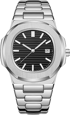 BARAMON Nautilus Quartz Watch for Men, Casual Business Style