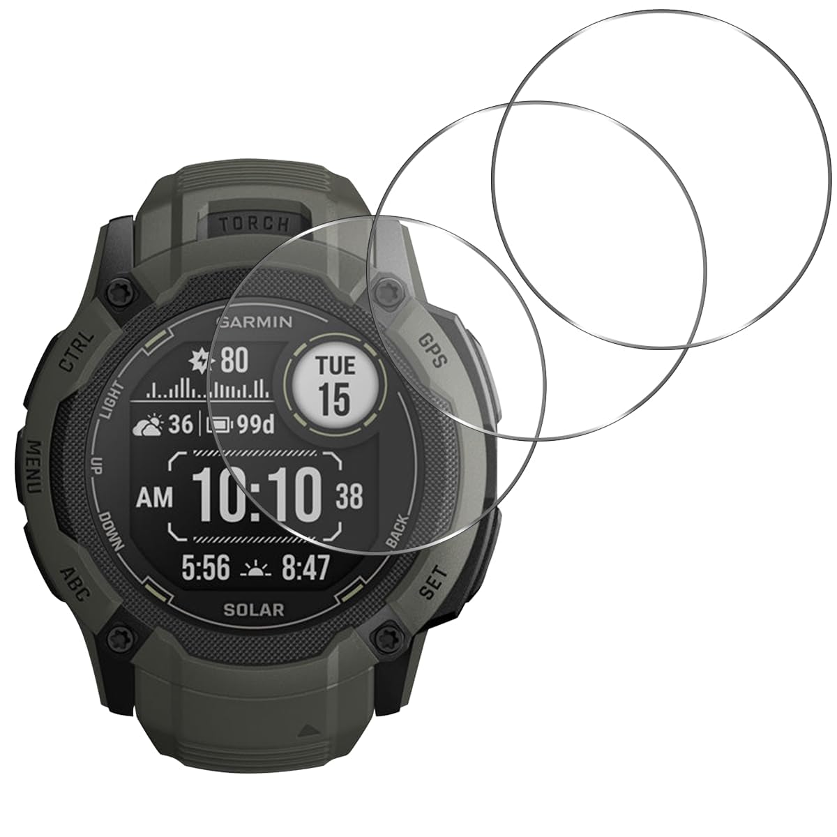 Amazon | 対応 Garmin Instinct 2X Dual Power/instinct 2x Dual Power 