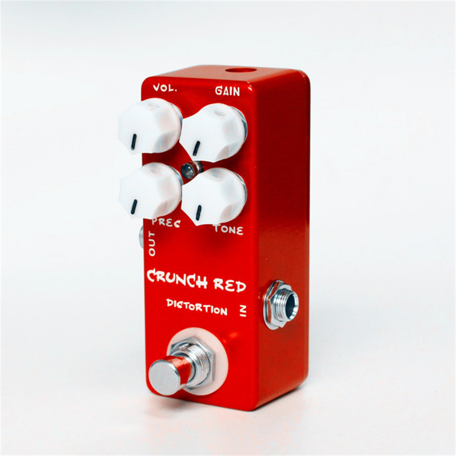Crunch Red Distortion Mini Pedal de efecto guitarra eléctrica True Bypass Full Metal Shell Accesorios de piezas de guitarra