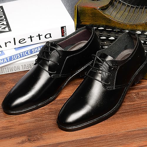 Men's Classic Modern Formal Business Oxford Shoes Lace Up Derbys Comfortable Dress Shoes3
