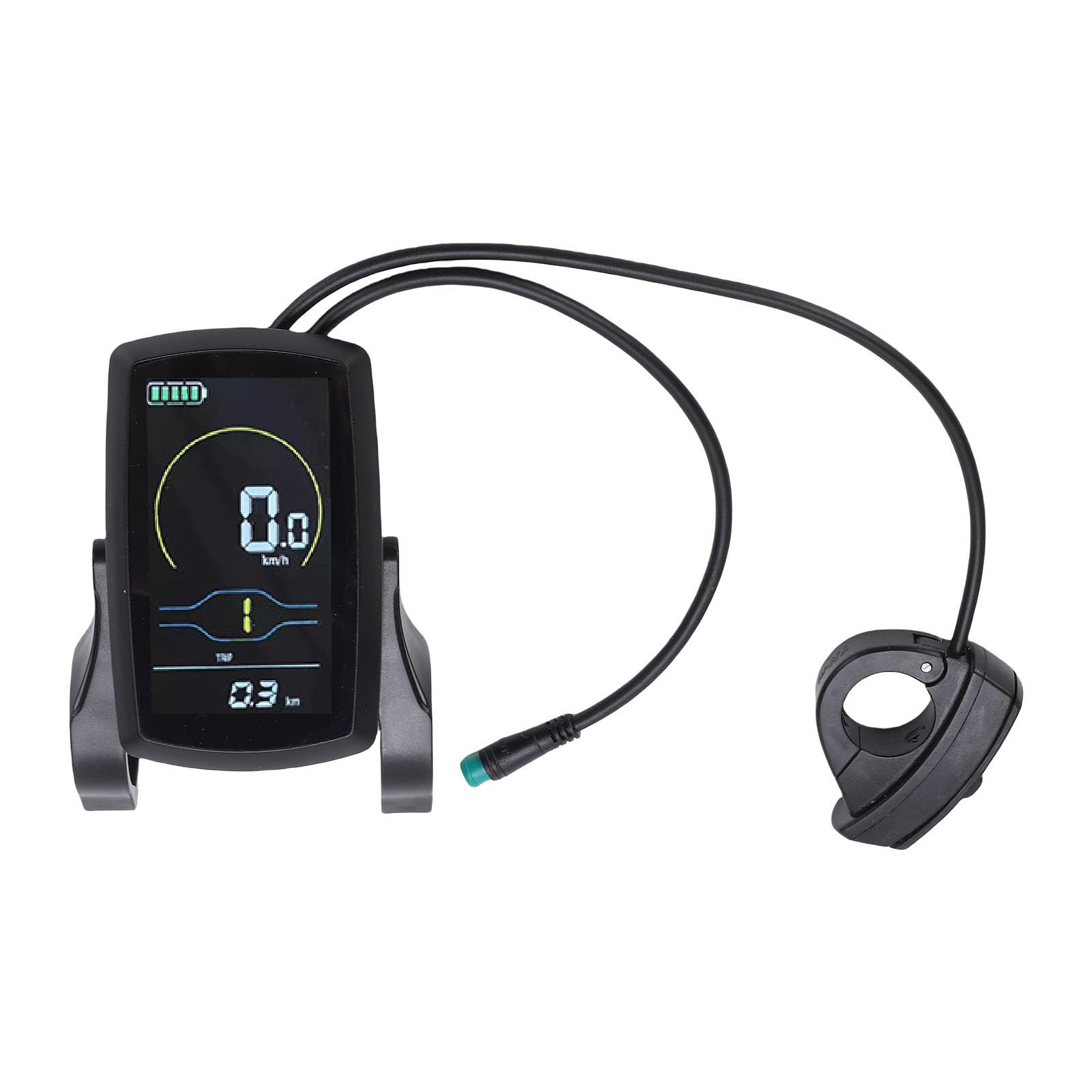 Cosiki Display LCD per Bici Elettrica, Contachilometri Tachimetro, Schermo per Bici Multifunzionale con Livello della Batteria e Regolazione della velocità, Ideale per la Sostituzione degli Schermi