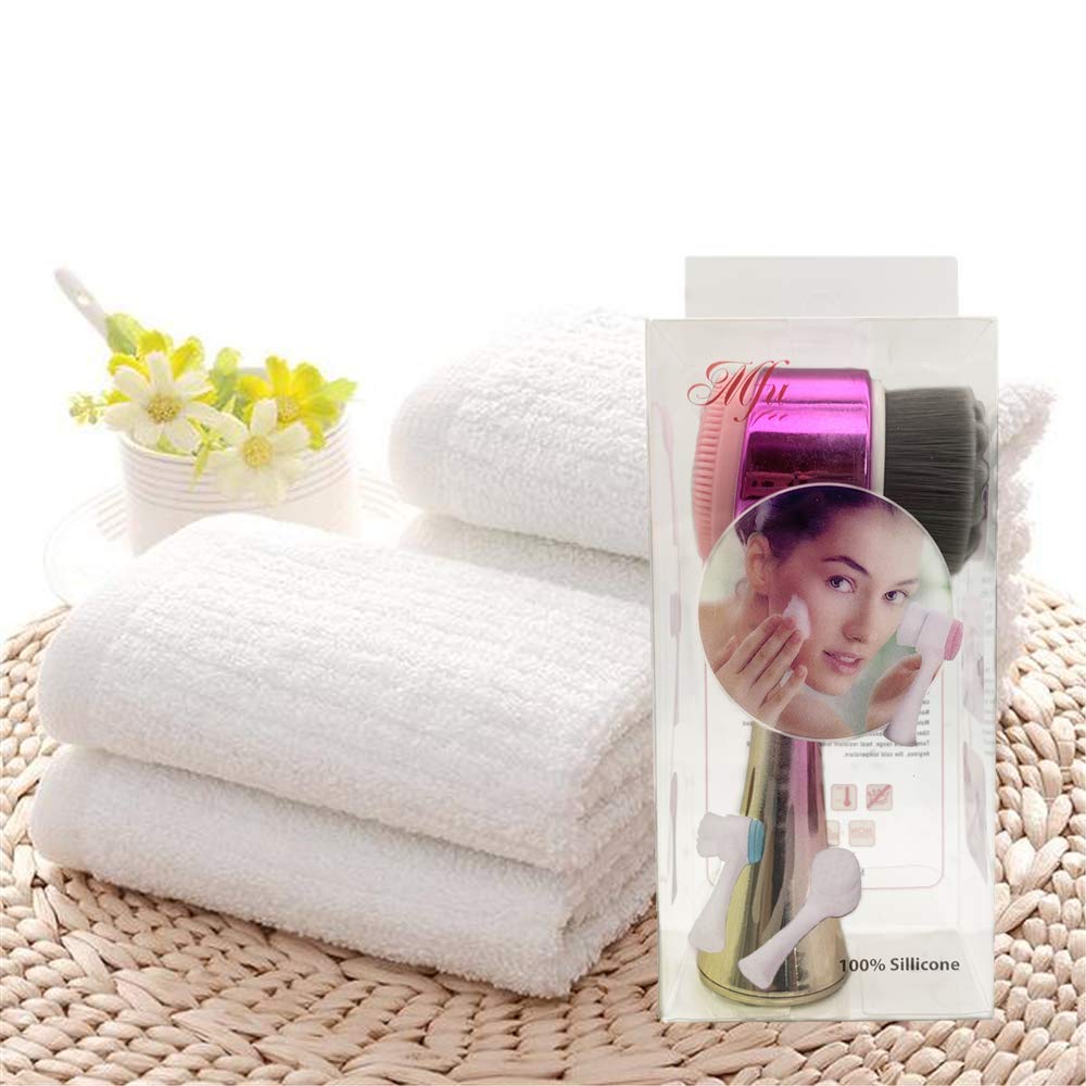 Manual Facial Cleansing Brush - 2 in 1 Face Wash Brush for Gentle Exfoliating, Deep Cleansing, Makeup Removal, Massaging and Removing Blackhead Wash Suitable for All Skin Types : Beauty & Personal Care
