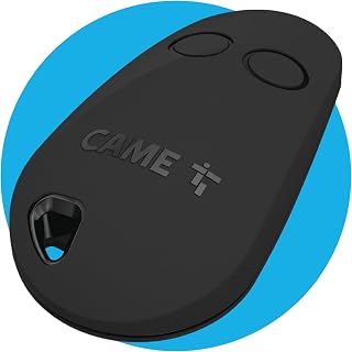 CAME TOP42FGN Fernbedienung, 2-Kanal, schwarz, mit Festcode, für mehrere Geräte, mit Selbstlernfunktion für eine einfache Konfiguration, Frequenz 433,92 MHz, nur mit CAME-Modellen kompatibel