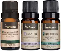 Kit Respiração 3 Óleos Essenciais Via Aroma 10ml