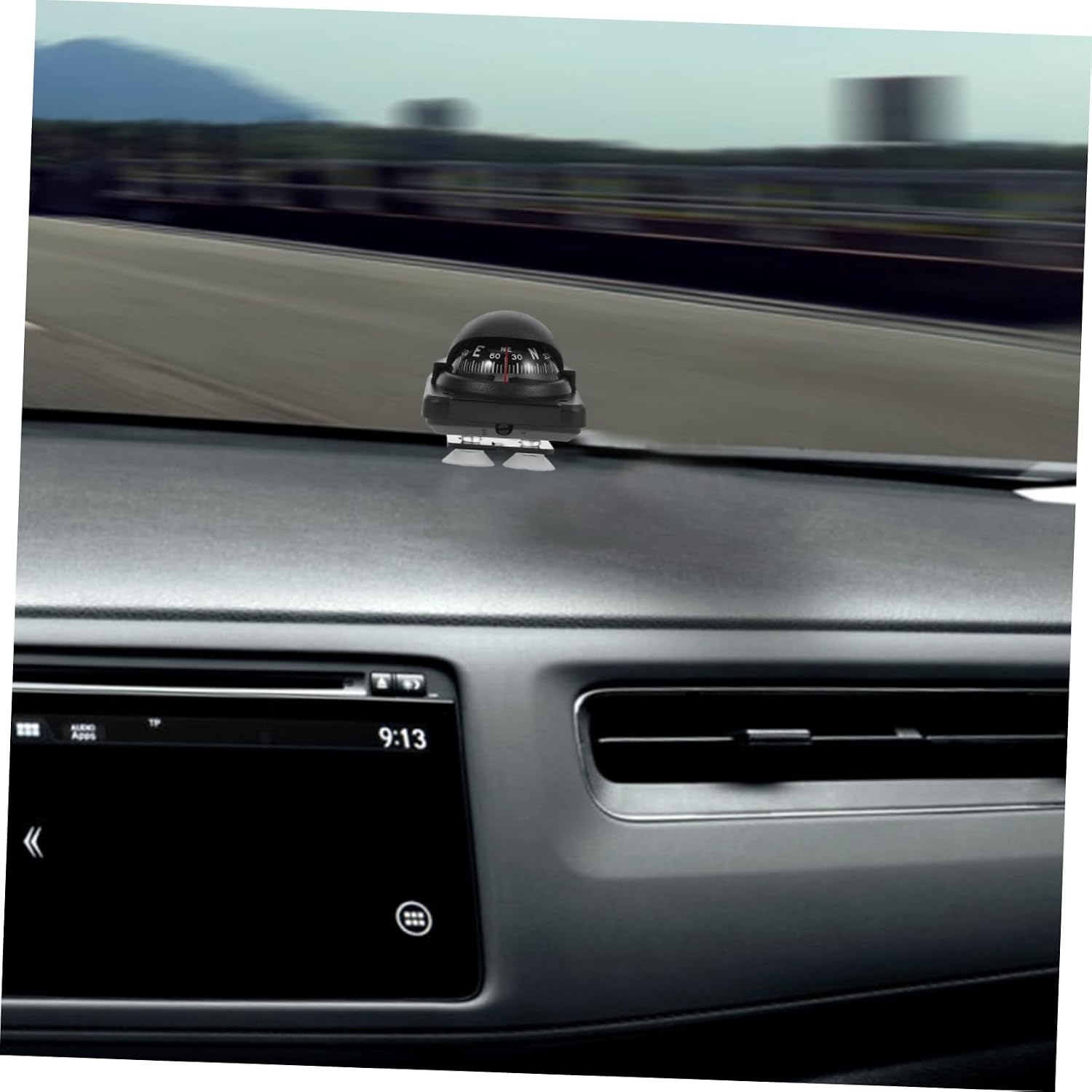 Portable Automotive Compass Ball Magnetic Declination for Accurate Navigation Easy Installation Durable Material for Car Dashboard and Outdoor Use