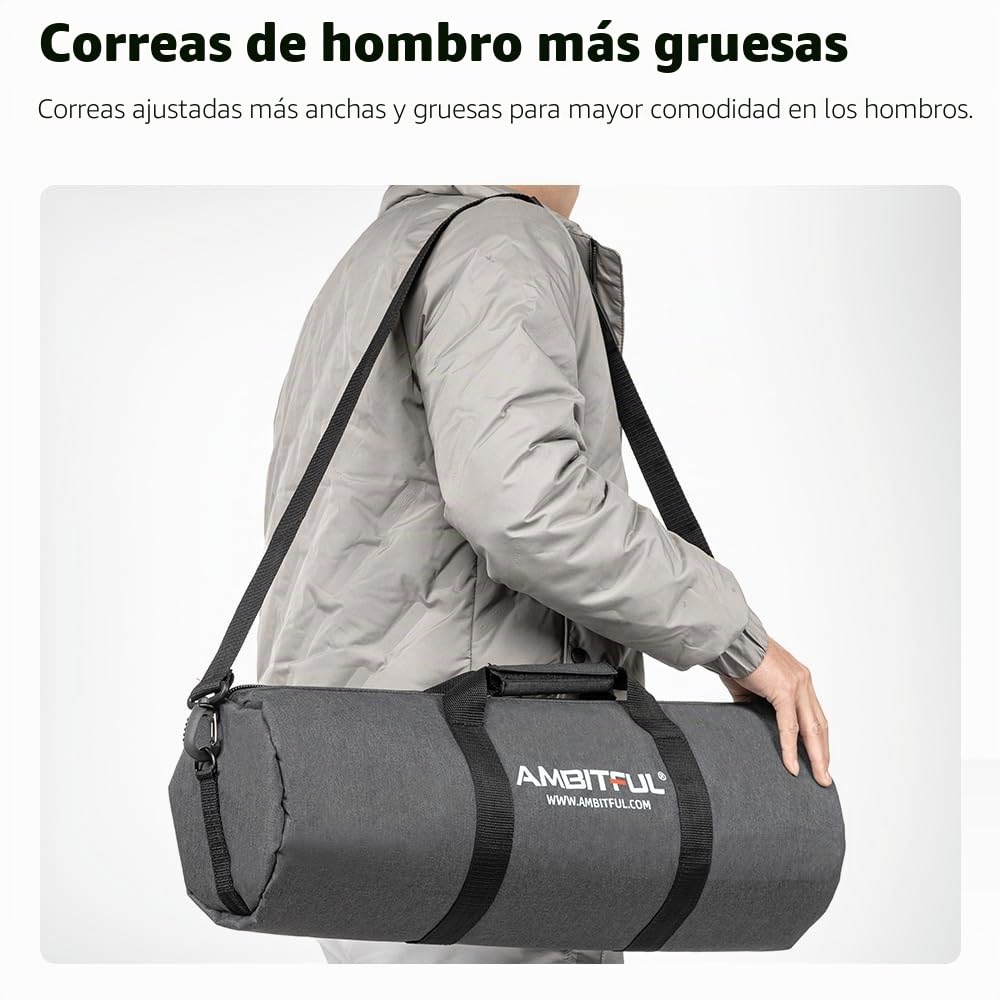 AMBITFUL versión ampliada trípode Bolsa de Transporte 100CM / 39.3inch para Soportes de luz, Soporte del Auge, Paraguas y Accesorios de fotografía trípode(100cm/39.3in) x (Φ22cm/8.66in)