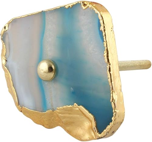 Miniatura 3 de Indian Shelf 4 pomos de tocador hechos a mano, mango turquesa vintage para armarios de cocina, tiradores de cajones de piedra antigua, pomos de