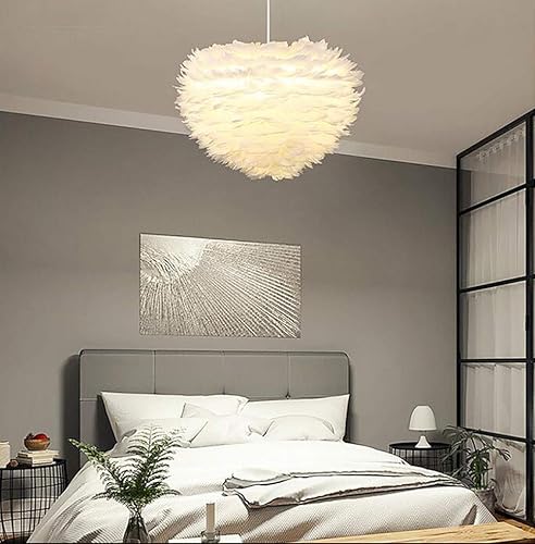 Miniatura 2 de Candelabros modernos, lámparas de techo de montaje, lámpara de plumas, lámpara de techo blanca nórdica moderna, lámpara de techo creativa para