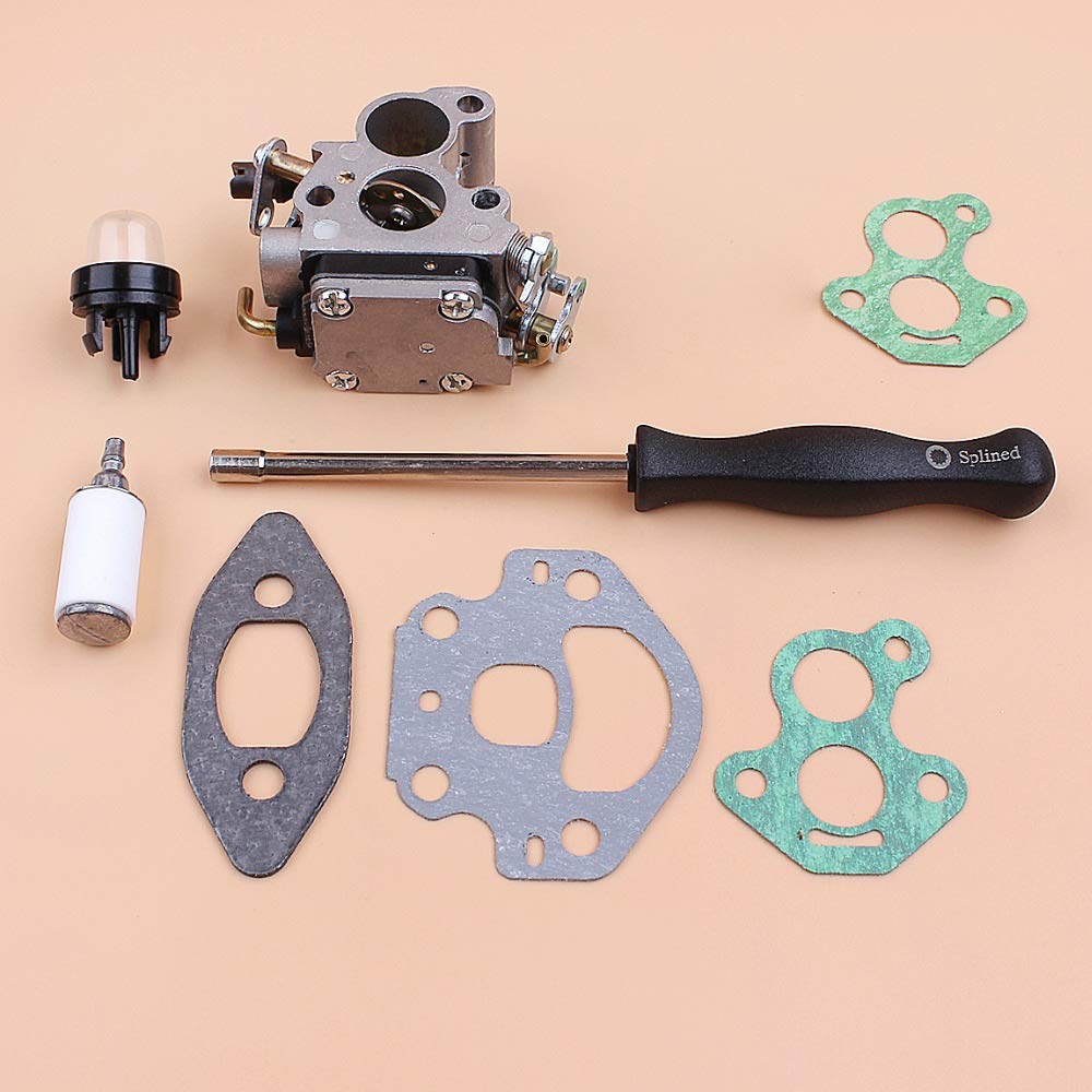 Tiempo Beixi Carburador Junta Ajuste Screwdrive Kit Compatible con Husqvarna 240 235 236 236E 240E OEM 574719402 545072601 Motosierra Recambios
