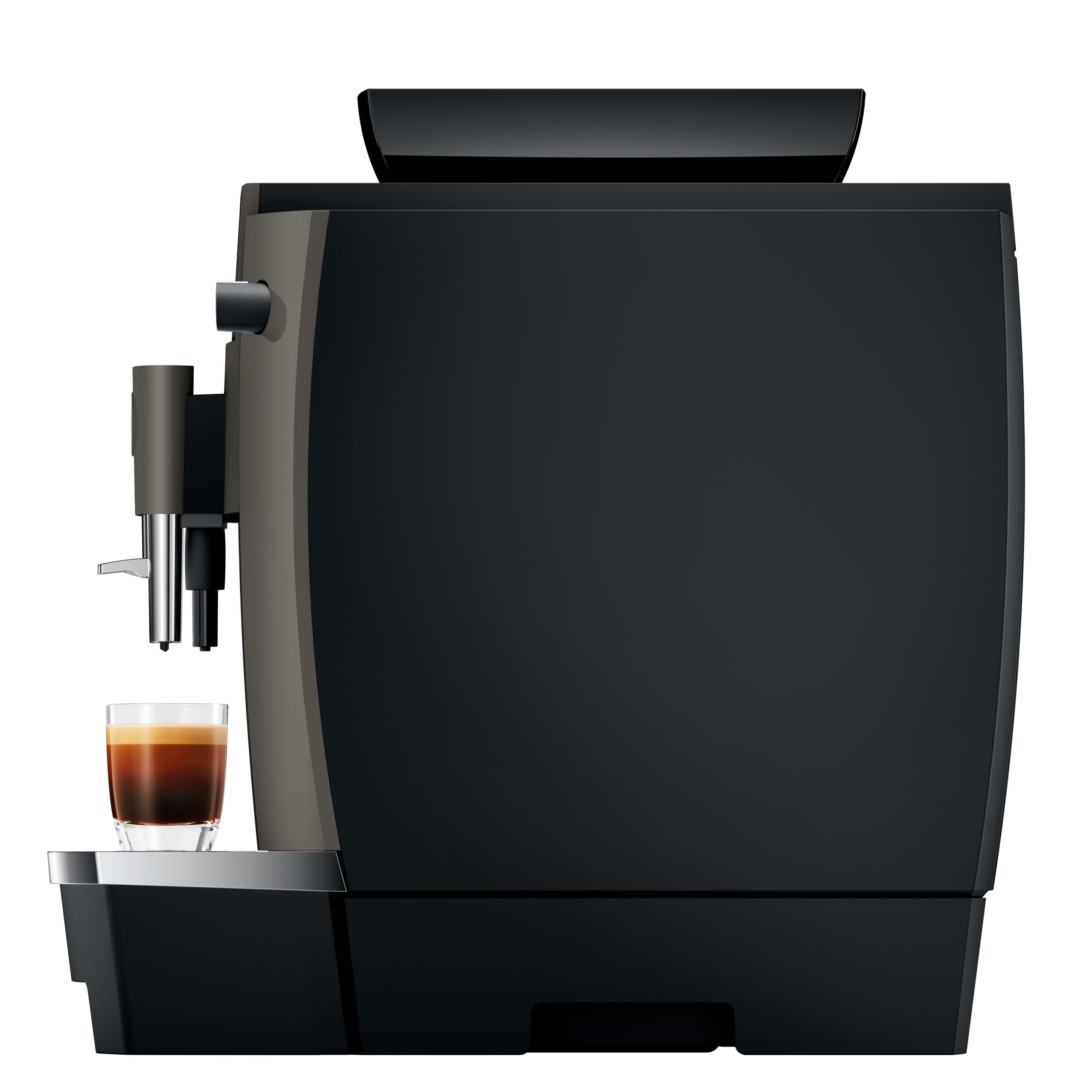 Jura - W4 Dark Inox, Macchina da Caffè Automatica, 10 Bevande, Display a Colori 3.5", 29.5x44.6x44.3 cm, Thermoblock, Professional Aroma Grinder 2, CLARIS Pro Smart+
