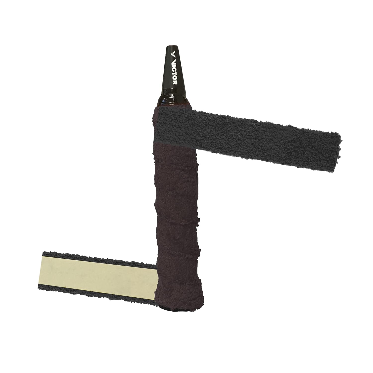 Victor Badminton Terry Cloth Grip Black Roll 12 m Wide