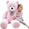 Special Gift for Lover - 140 cm Plush Teddy Bear with Bow Tie... 140cmBear (PINK)
