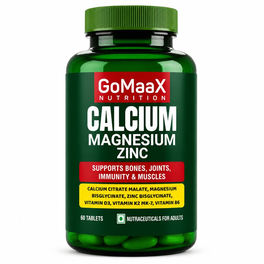 GOMAAX High Absorption Magnesium Glycinate, 550mg | 60 Veg Capsules | Supports Nerve & Muscle Health | Improves Sleep Quality | For Both Men & Women-picture-20