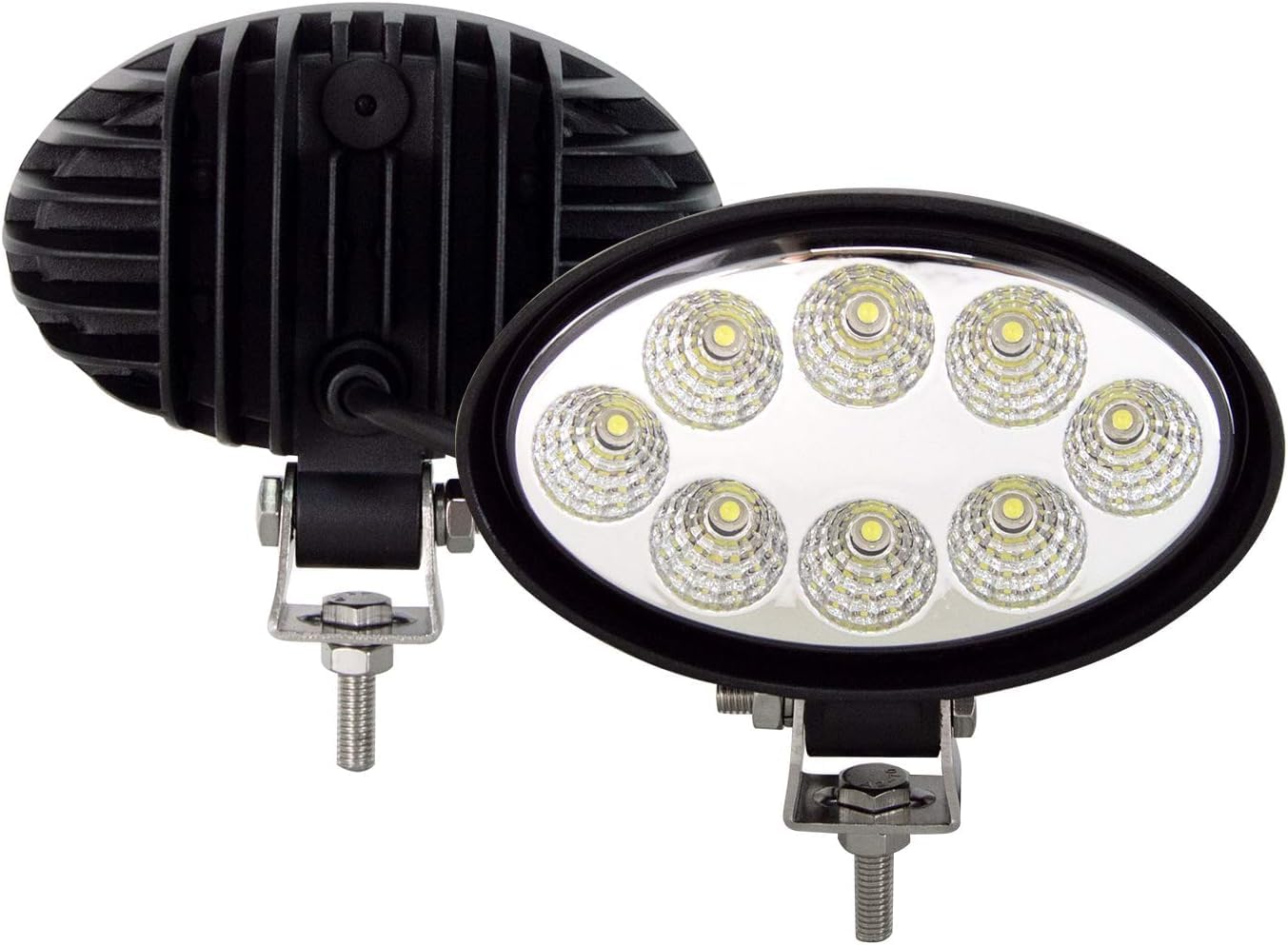Willpower 2PCS phare de travail led tracteur 5.5 Pouces 24W Feu de Travail IP67 Étanche pour SUV ATV UTV Tracteur Camion