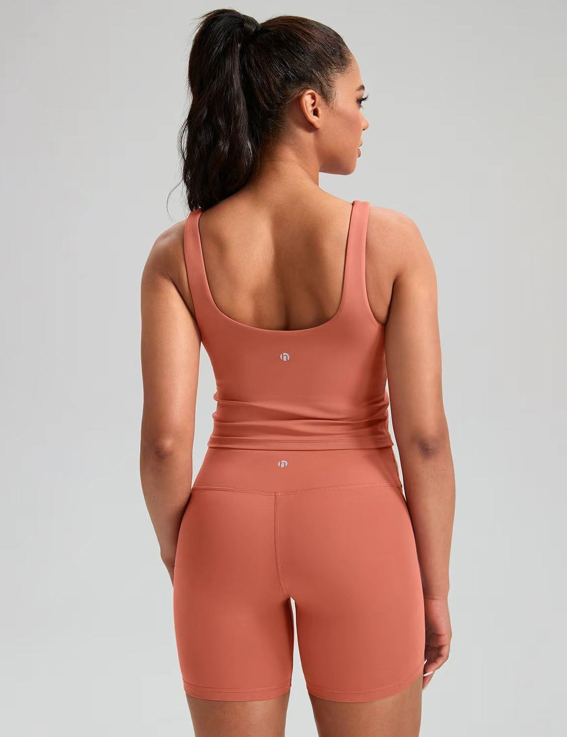 HeyNuts Zeal Bra Womens Scoop Neck Longline Sports Bras, U Back Workout Yoga Crop Tank Tops Padded A-D Cups *Updated Fit - Image 3