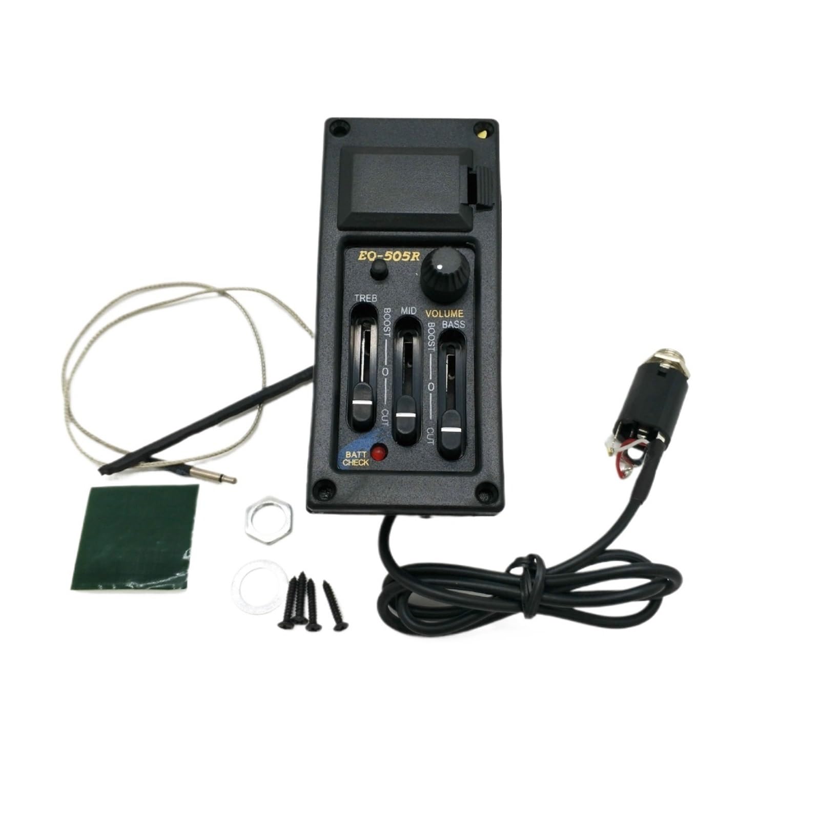 Musikinstrumentenzubehör Pickup EQ-505R Folk Akustikgitarre Pickup Gitarre 3-Band EQ