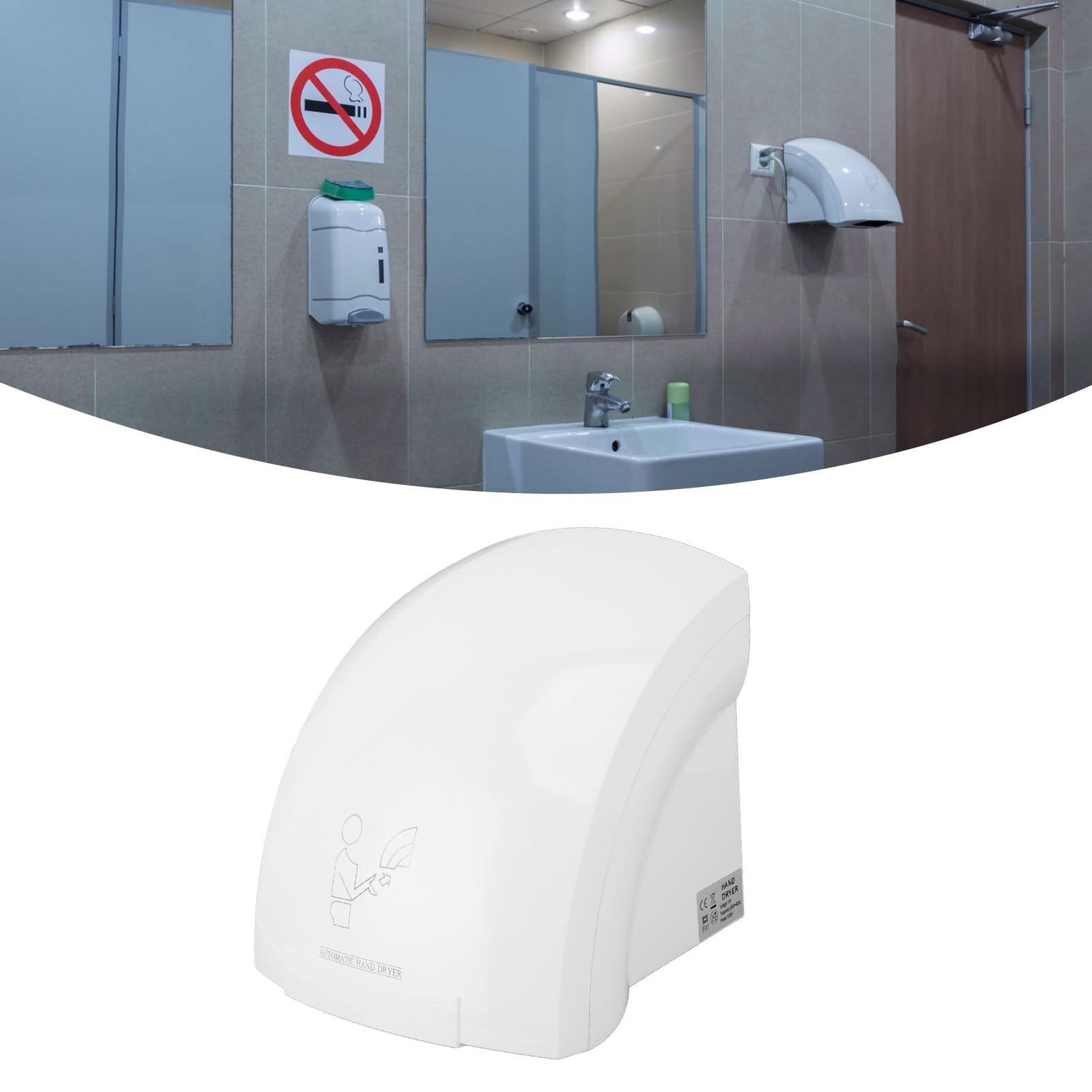 Secadores De Manos De 1200W, Secado Ru00e1pido 10S, Detecciu00f3n