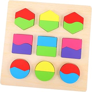 TOYANDONA 1 Conjunto De Quebra-Cabeça Brinquedos De Aprendizagem Quebra-Cabeças De Madeira Empilhador De Formas E Cores Quebra-Cabeças Para Quebra-Cabeças De Madeira Aprendizagem
