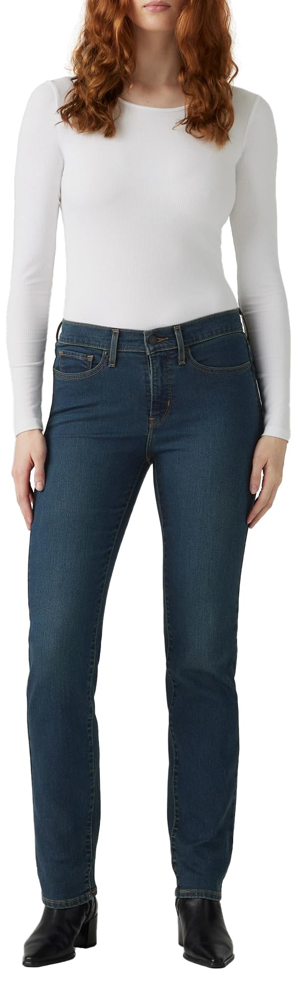 Levi's Women's 314 Shaping Straight Jeans, Eternal Indigo Drk T, 33W x 32L