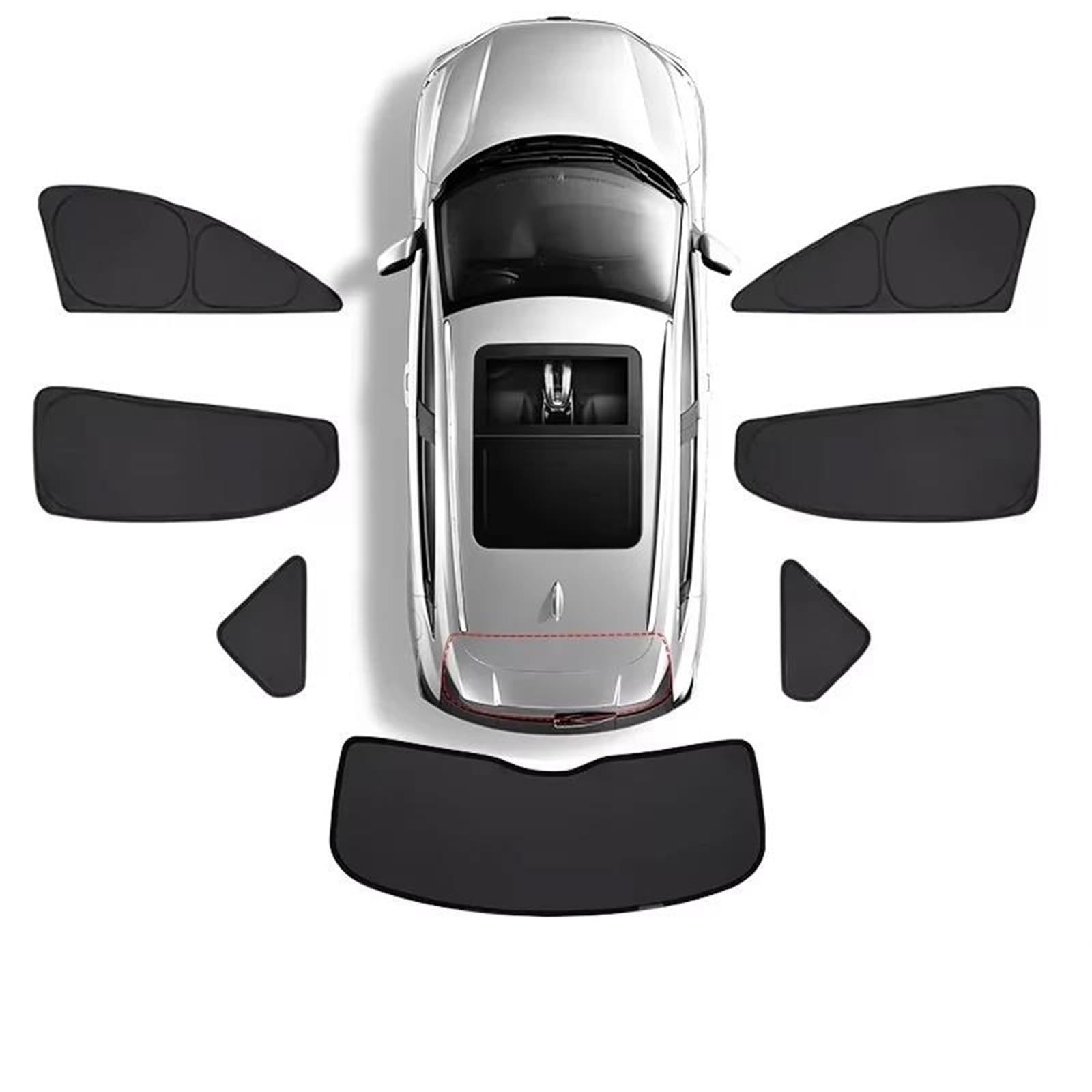 Para 3008 P84 MK2 2017-2022 2018 2019 Visera Plegable Para Techo Corredizo Accesorios Para Coche Parasol Coche Magnético(Rear Windows)