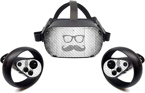 MightySkins - Skin de fibra de carbono para Oculus Quest Hipster Acabado de fibra de carbono texturizado protector, duradero Fácil de aplicar,