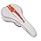 GORIX Bike Saddle Seat Comfortable Cushion with Rail Mountain Road Bicycle for Men and Women (GX-C19) (WhiteOrange)