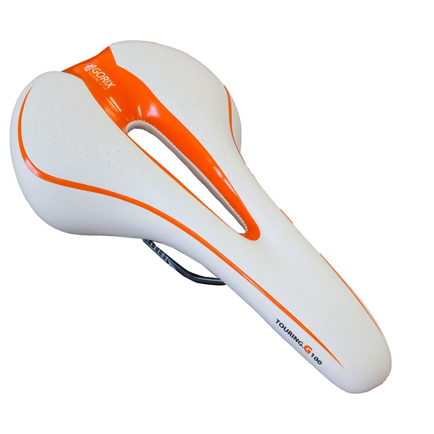 GORIX Sella per bicicletta, comoda, con rotaia, mountain bike, bici da strada, per uomini e donne (GX-C19)