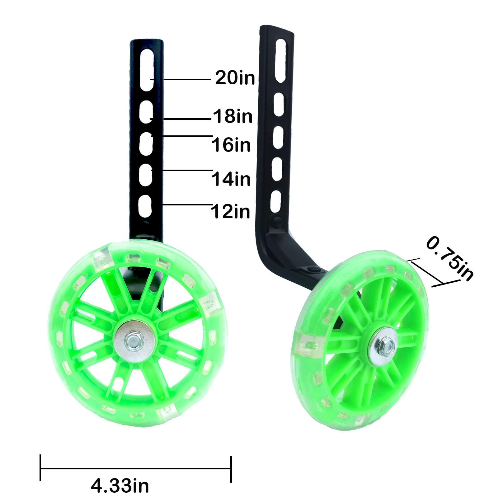 Llantas Entrenadoras Para Bicicleta 20 Gugou Flash Ruedas De