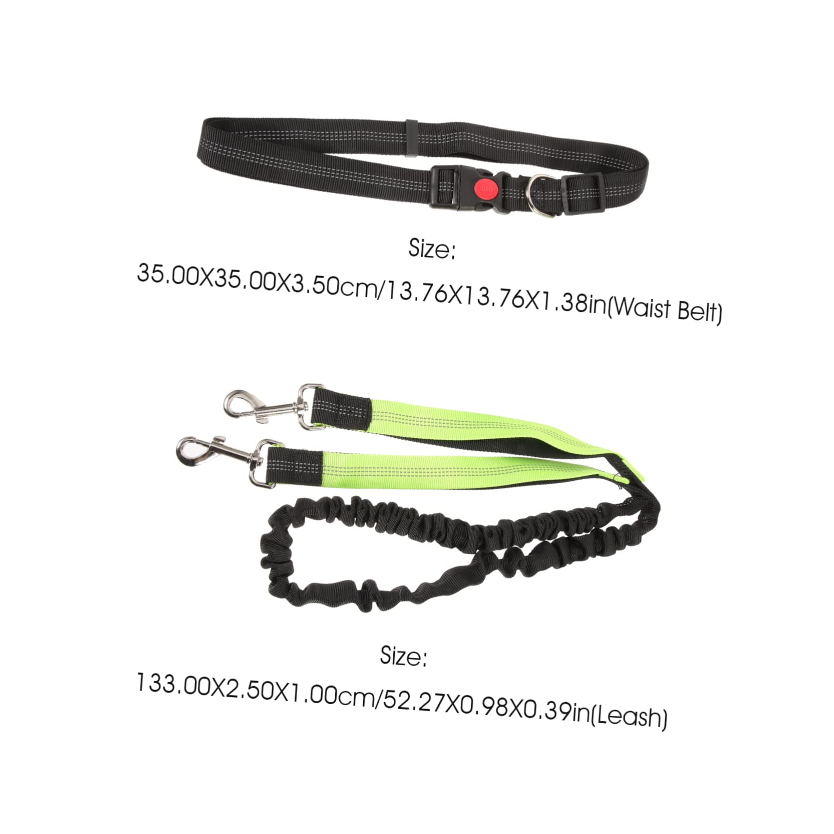 Abaodam Hands Dog Training Leash with Reflective Stitching Multi Functional Waist Belt for Pet Walking Thick and Design for Comfort and Use