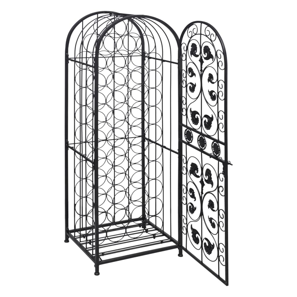 vidaXL Wine Rack for 45 Bottles Metal Stand Display Cabinet Unit Organiser
