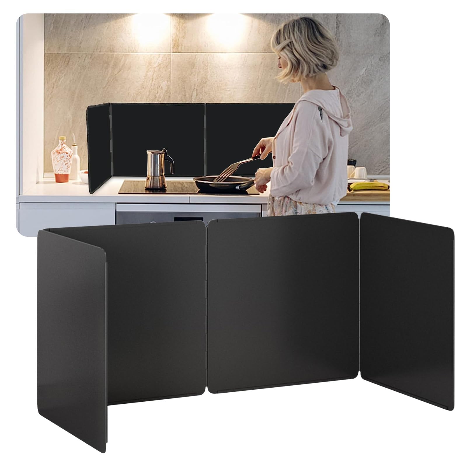 Anti-éclaboussures d'huile universel pour cuisinière à gaz et plaque induction