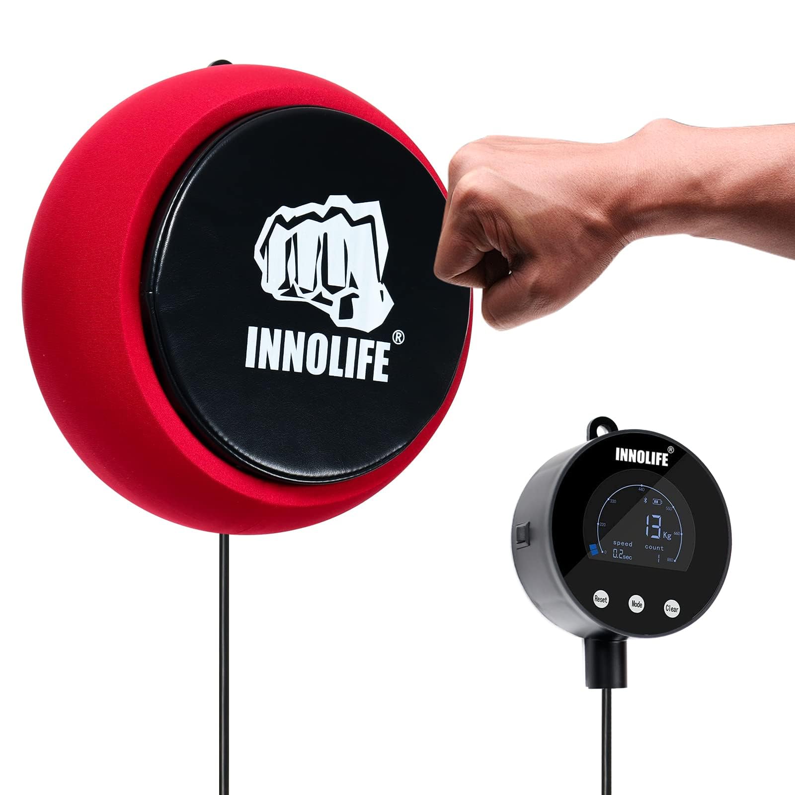 Dynamomètre de boxe haute précision INNOLIFE avec écran LCD - 8
