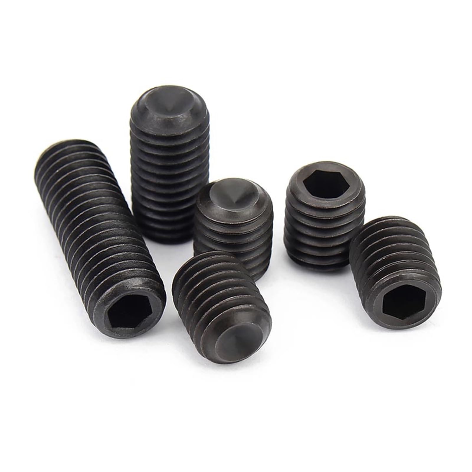 10 viti 10#-24 1/4-20 US grossolane in acciaio inox 304 12.9 nero esagonale a testa esagonale a testa cilindrica a testa esagonale (acciaio di grado 12,9, 1-1/8 "_ 1/4-20)