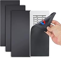 Vista 12 de Cubiertas magnéticas de ventilación para registro de piso, malla de filtro de ventilación de aire de 5.5 x 12 pulgadas, red de pantalla