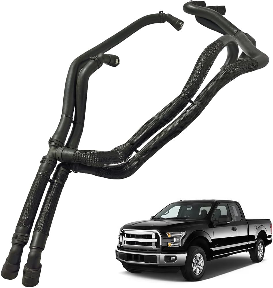 Engine Heater Hose Inlet & Outlet Assembly Compatible with Ford F-150 5.0L 2015-2017 FL3Z-18472-K 626-802