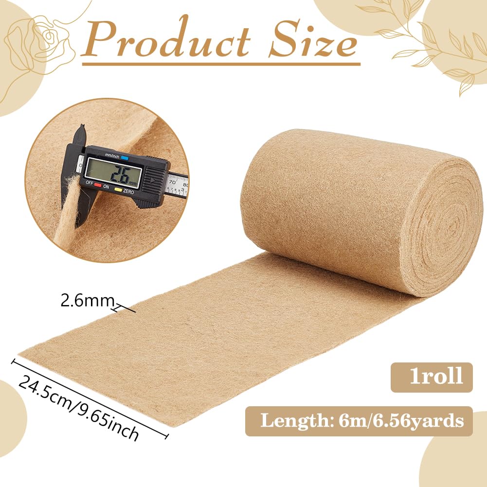 FINGERINSPIRE 25x600cm Dicke Hydroponik Anzuchtmatten Für Microgreens Jute Anzuchtmatte Für Bio Saatgut Hydroponik Jute Anzuchtmatten Für Weizengras Sprossen Microgreen Schalen